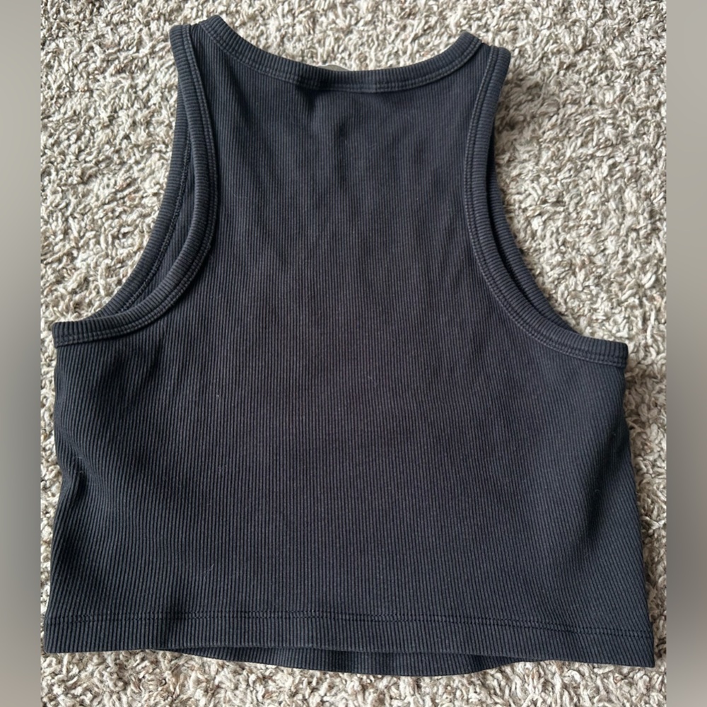 H&M Black Ribbed Tank Top - Picture 2 of 6